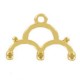 Cymbal ™ DQ metal ending Lakos III for 8/0 beads - Gold